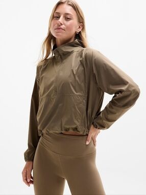 Athleta Expedition Packable Popover In Clay Size Small NWOT